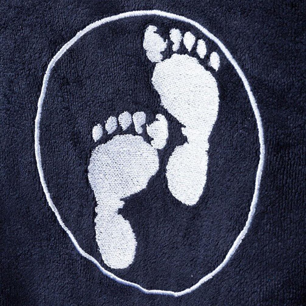 Two Bare Feet Towelling Changing Robe - Black Extra Image 3